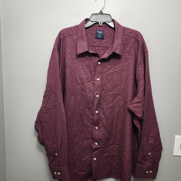 Untuckit men's veneto button-up shirt size 3XL red long sleeve - Picture 9 of 10